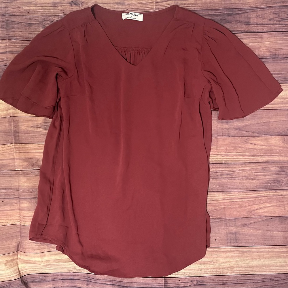 Waterfall sleeve blouse